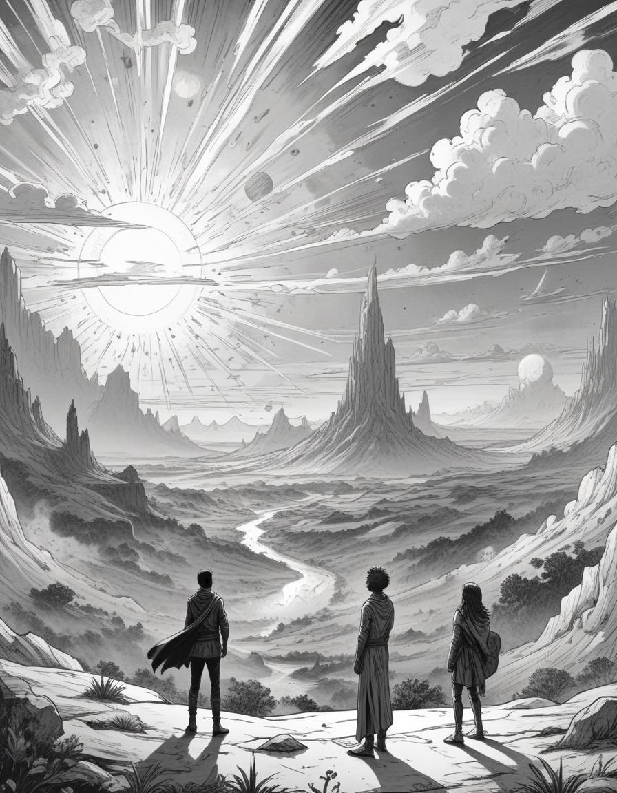 A vast, epic landscape from the Patrollers universe
